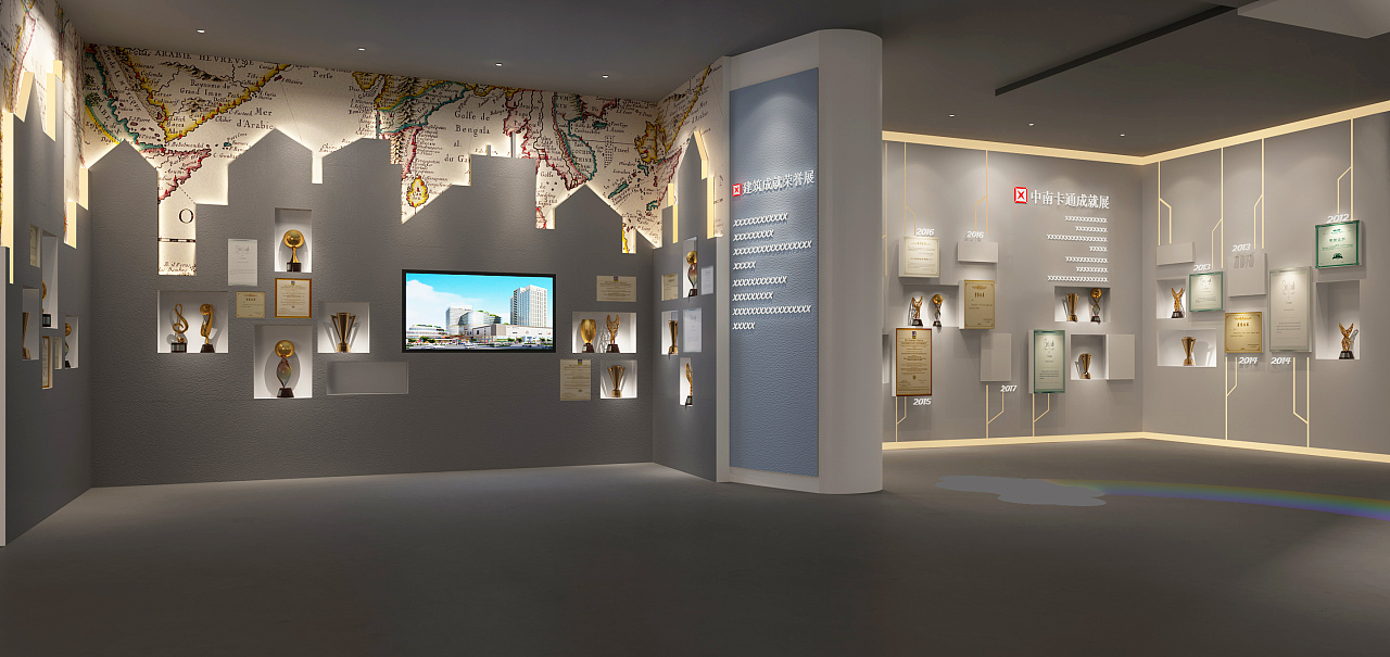 展廳設(shè)計(jì) ，展廳 ，鑫時(shí)空