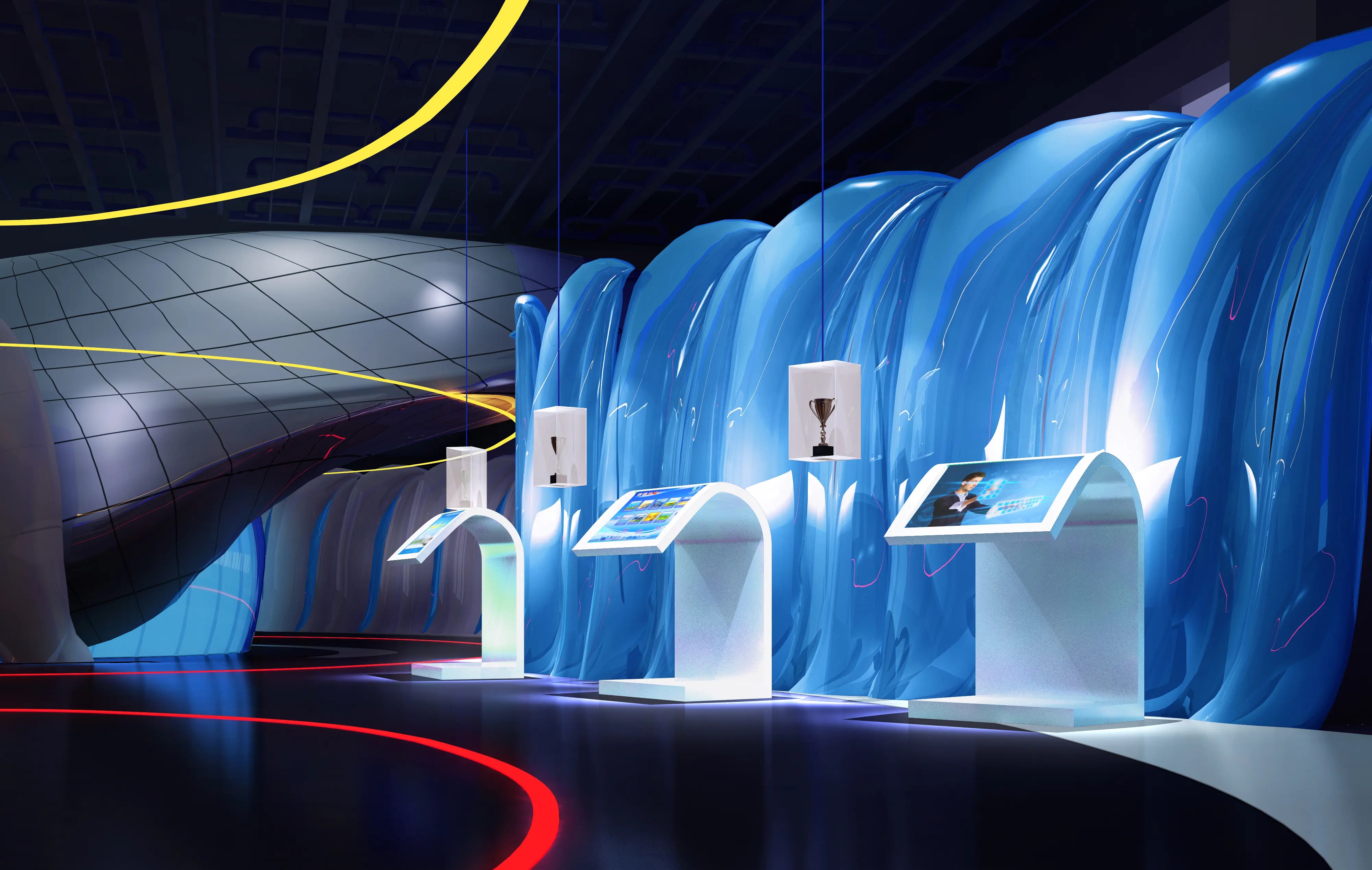 展廳設(shè)計(jì) ，展廳 ，鑫時(shí)空